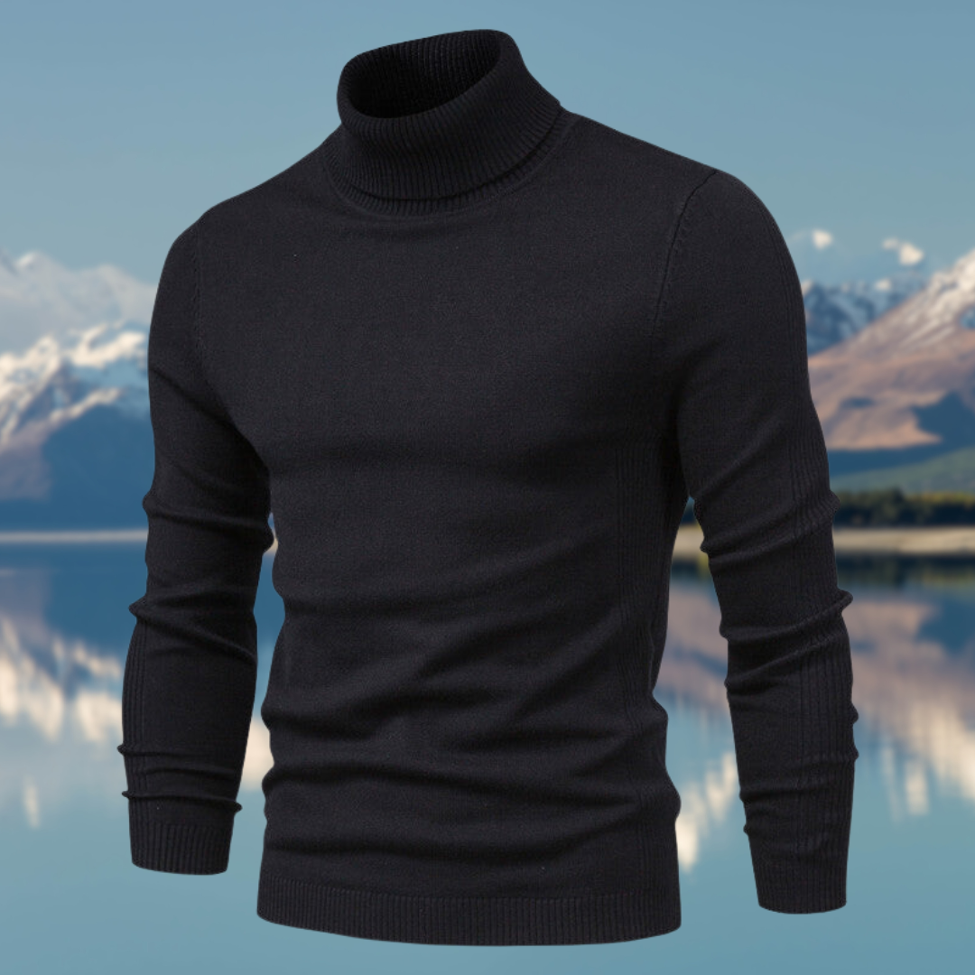 Prestige | Turtleneck Sweater | Black Turtleneck, Comfortable Fit-3