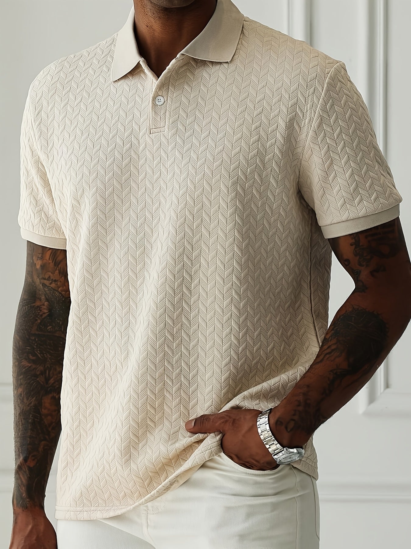 Variant image for Iman™ | Long Sleeve Polo Shirt | Men's Polo Shirt | Various Colors-1