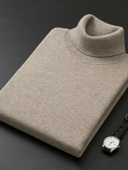 Vigil | Turtleneck Sweater | Black Turtleneck, Mens Turtleneck-4