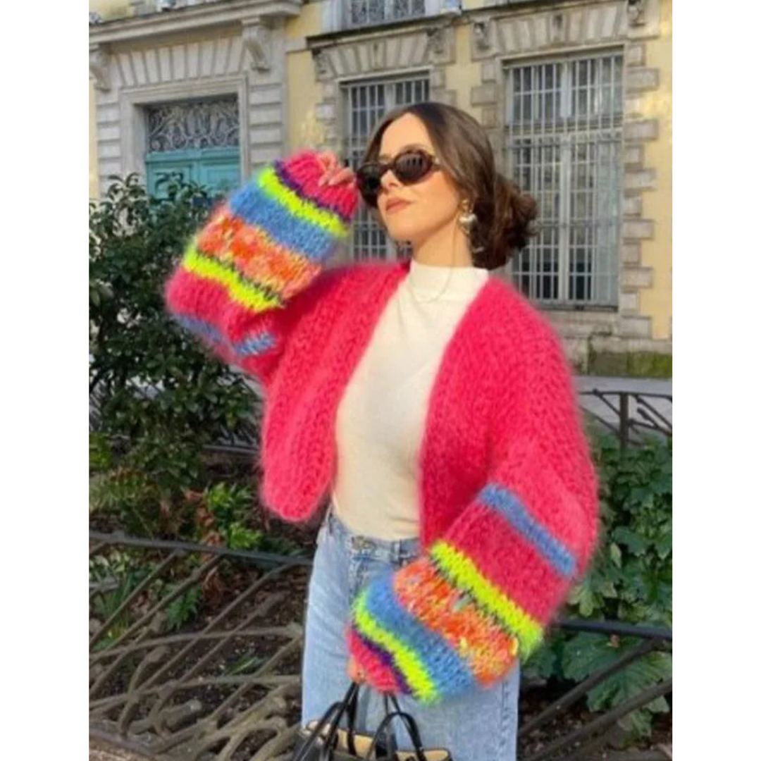 Zarela | Cardigan | Cardigans for Women, Womens Jumpers | Multi-Color, Loose Fit-4