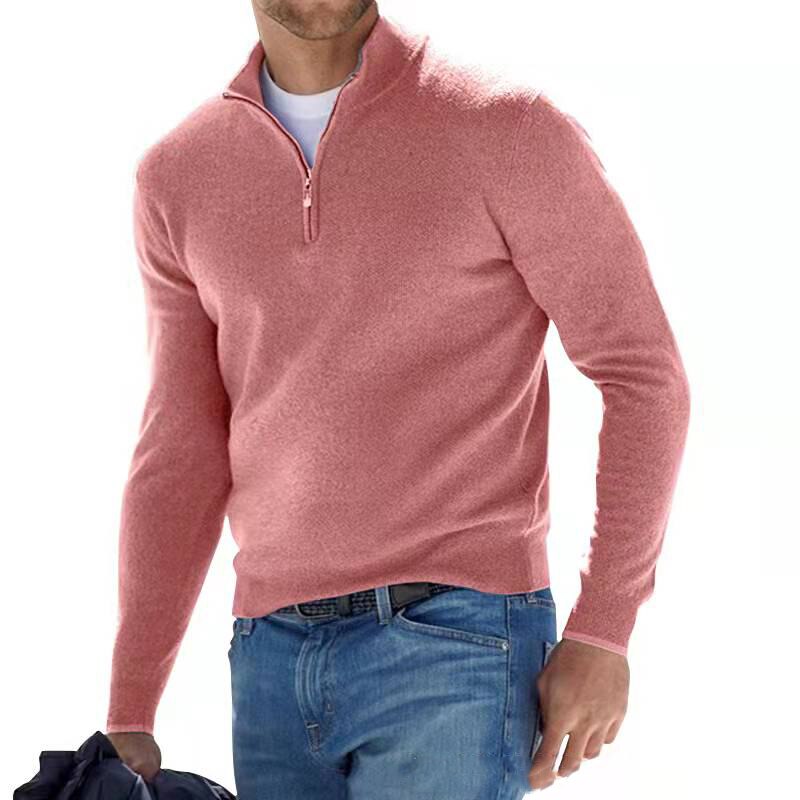 Marius | Men's Quarter Zip Sweater | Black, Large | Men's Sweater, Half Zip Sweater-5