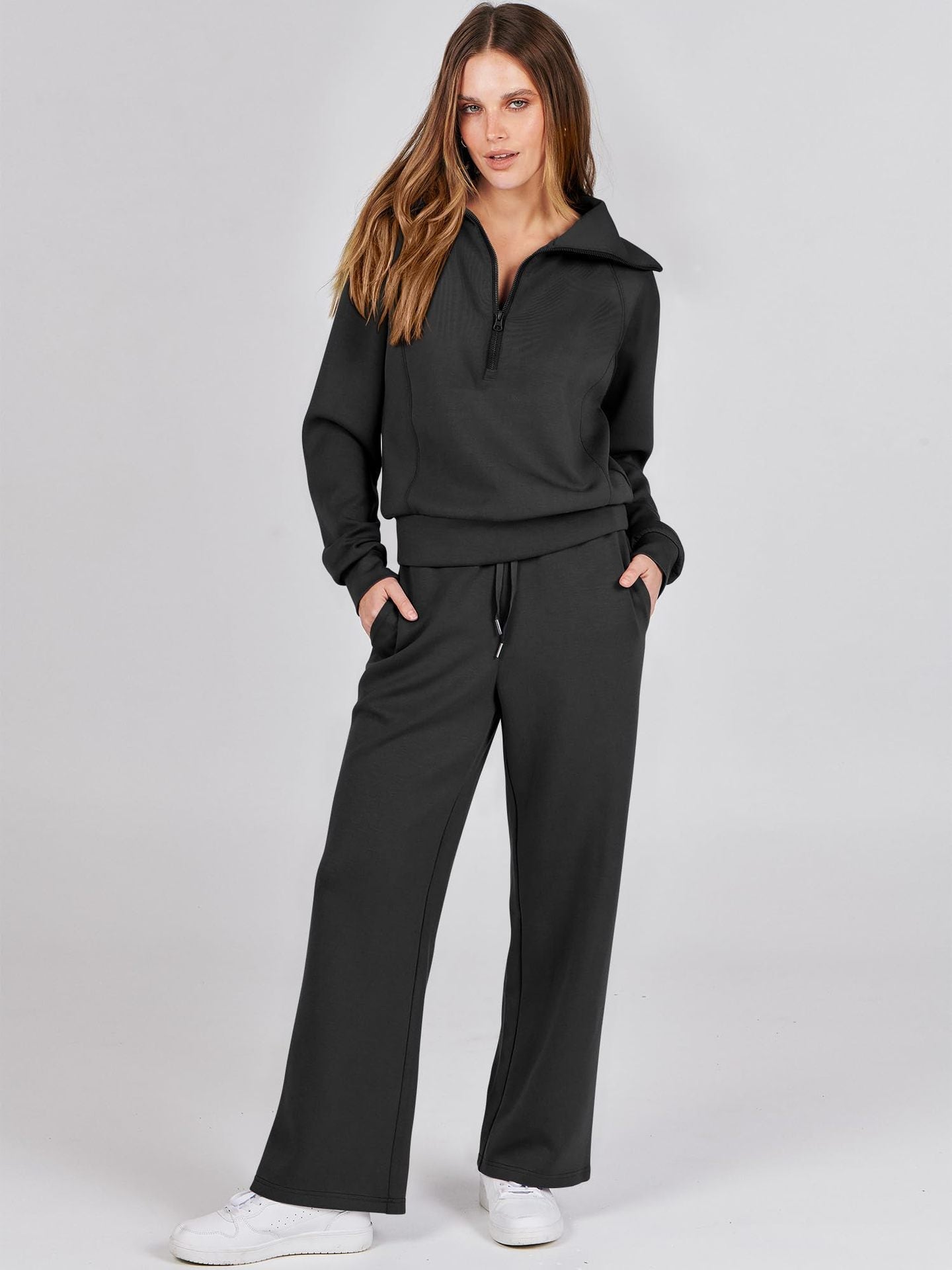Variant image for Ellen | Sweater and Pants Set | Casual Wear, Modern Style | Grey | Size S, M, L, XL-11