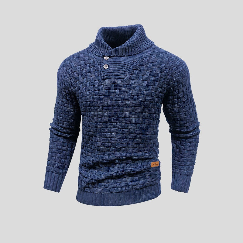 Rove | Sweater | Mens Sweaters, Thermal Knitted | Blue, Medium-4
