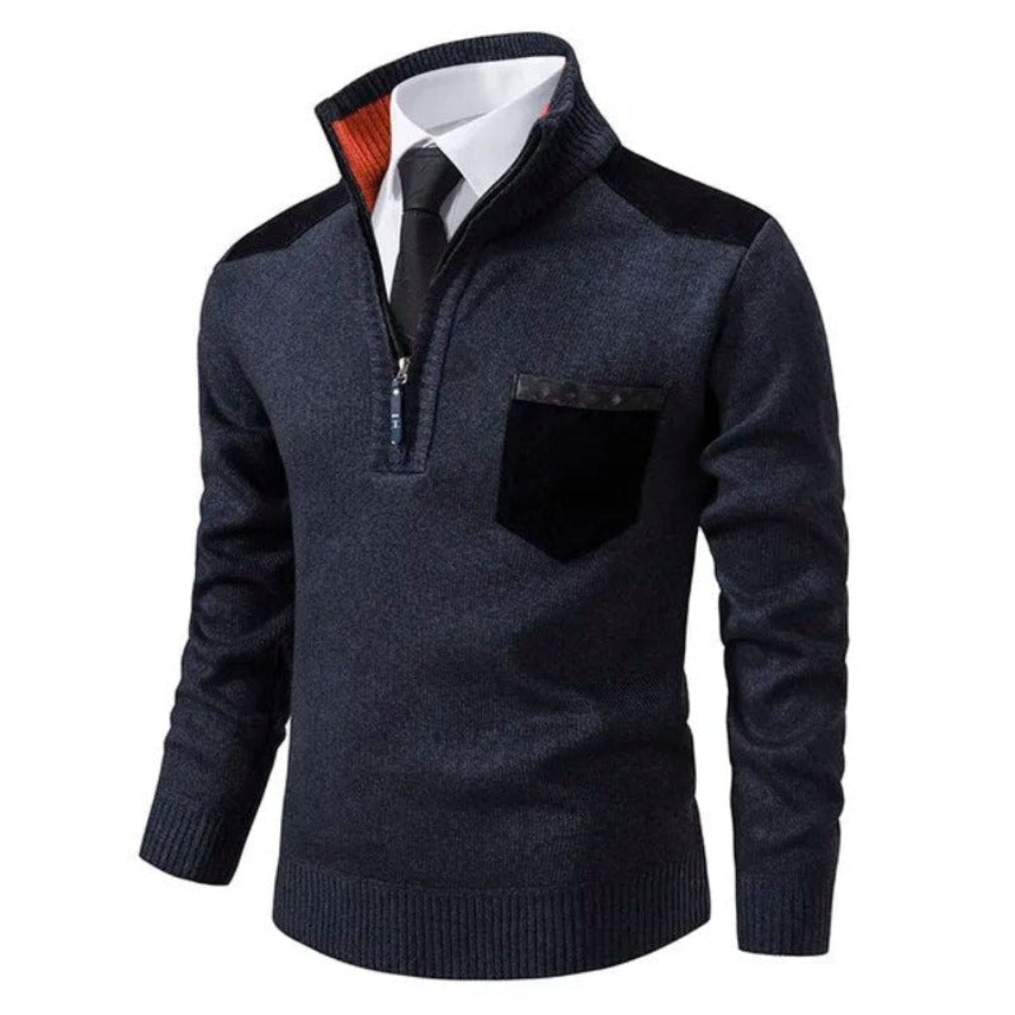 Mason | Men's Half Zip Pullover | Men's Quarter Zip Jumper, Size Options-5