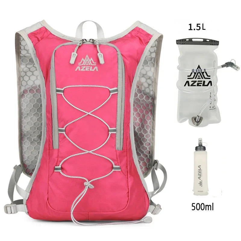Variant image for Unisex Hydration Pack Black 8L Adjustable Lightweight for Running Hiking-6