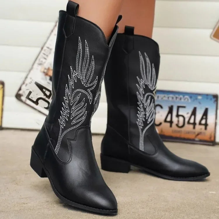 Variant image for Emma | Knee High Boots | Black | Comfortable, Fashionable-54