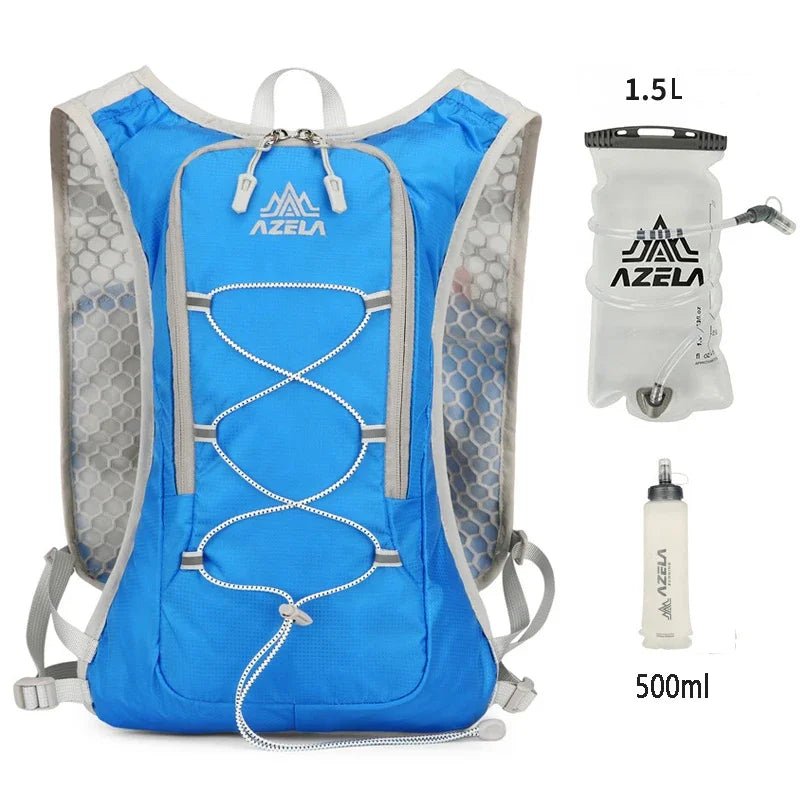 Variant image for Unisex Hydration Pack Black 8L Adjustable Lightweight for Running Hiking-3