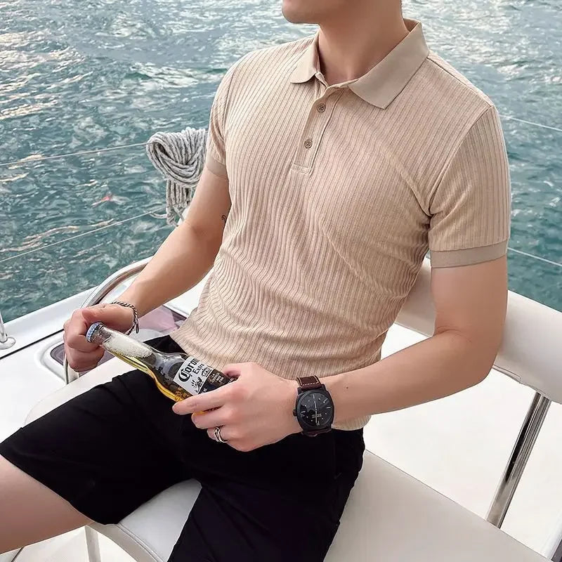 Variant image for Kian | Men's Polo Shirt | Mens Polo Shirts, Polo Shirt | Blue, Size M-15