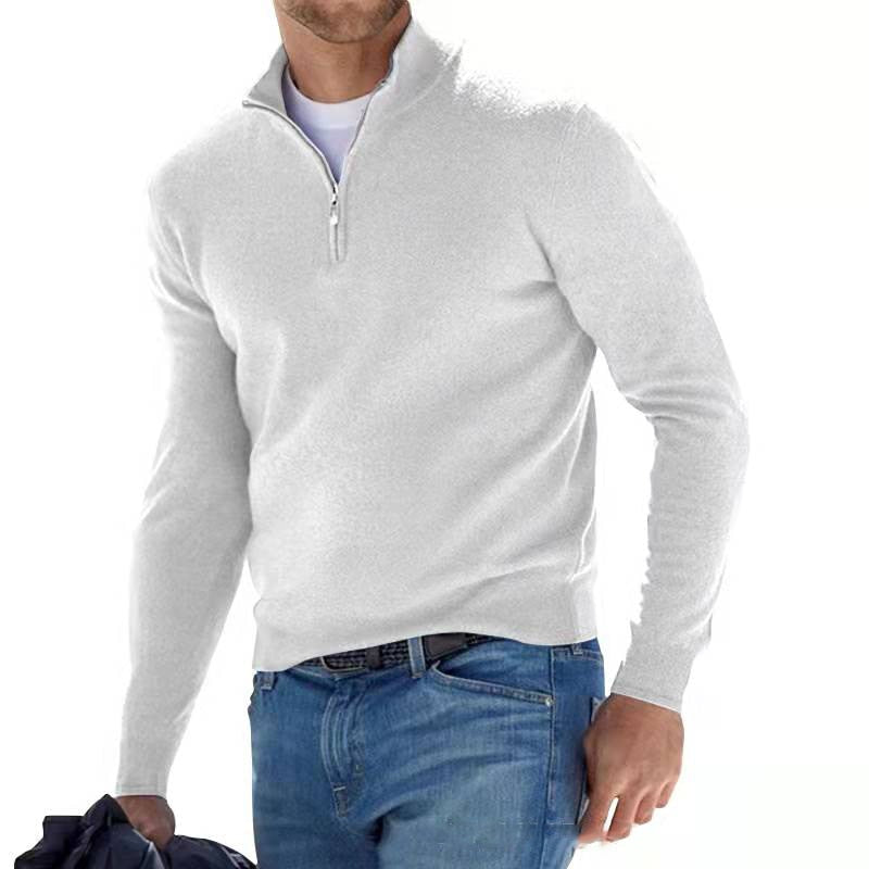 Variant image for Marius | Men's Quarter Zip Sweater | Black, Large | Men's Sweater, Half Zip Sweater-49
