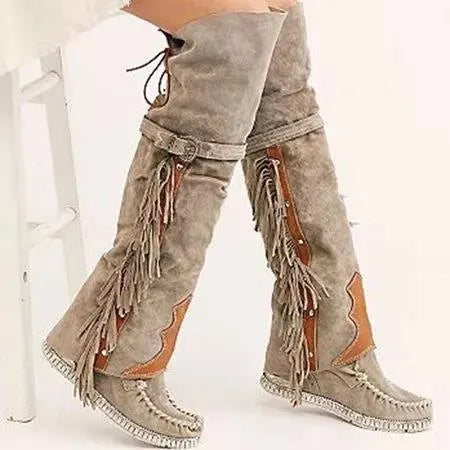 Variant image for Emily | Knee High Boots | Black Knee High Boots for Women-12