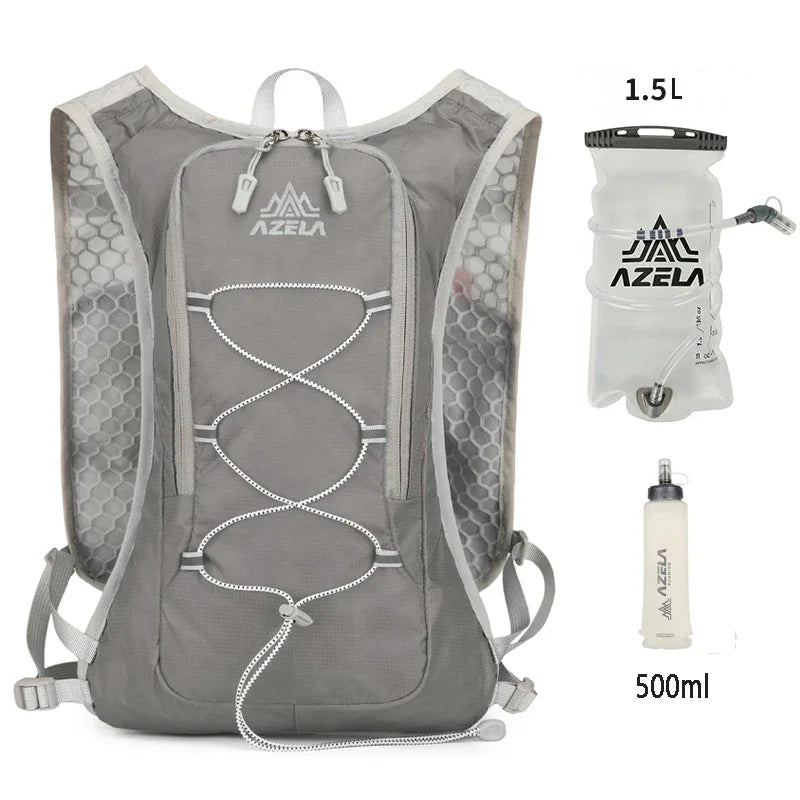 Variant image for Unisex Hydration Pack Black 8L Adjustable Lightweight for Running Hiking-2