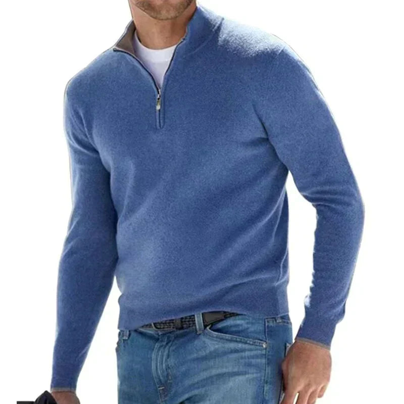 Ralph | Men's Sweater | Half Zip Sweater, Comfortable Knit, Available in Various Sizes and Colors-6