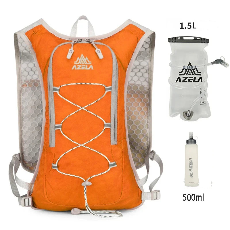 Variant image for Unisex Hydration Pack Black 8L Adjustable Lightweight for Running Hiking-1