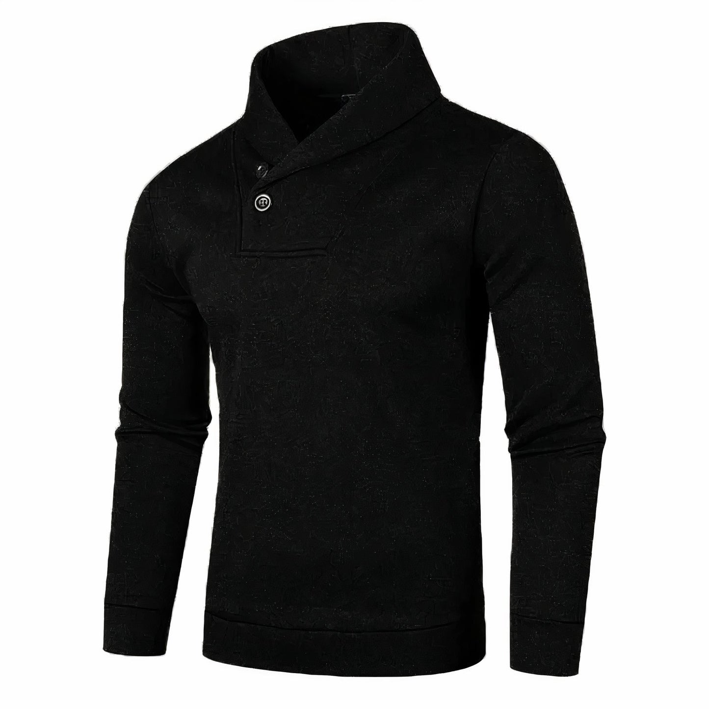 Tripp | Men's Half Zip Sweater | Cashmere Blend, Slim Fit, Charcoal-1