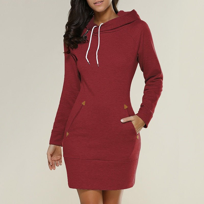 Zephyras | Casual Hoodie Dress for Everyday Comfort - Image 4