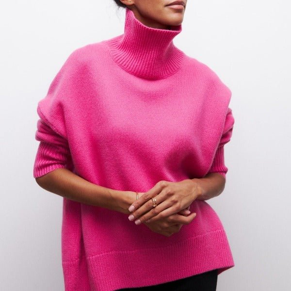 Variant image for Bodil | Turtleneck Sweater | Black Turtleneck, Cozy Roll Neck Jumper-4