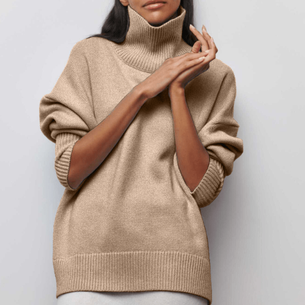 Variant image for Bodil | Turtleneck Sweater | Black Turtleneck, Cozy Roll Neck Jumper-3