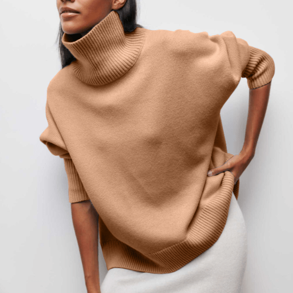 Variant image for Bodil | Turtleneck Sweater | Black Turtleneck, Cozy Roll Neck Jumper-5