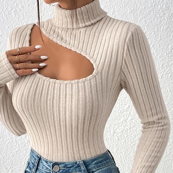 Ofelia | Turtleneck Sweater | Black Turtleneck, Size M-6