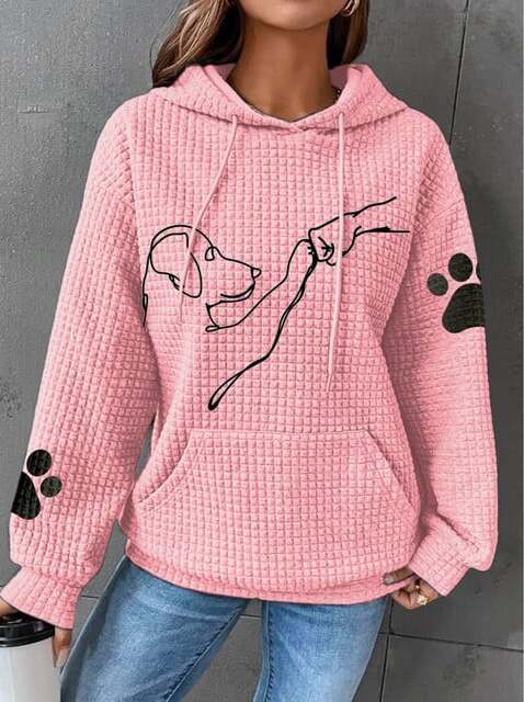 Variant image for Emma | Hoodie | Dog Print, Cozy | Size M-15