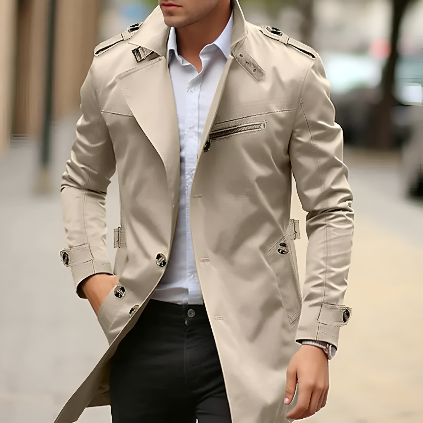 Lee | Stylish Elegant Trench Coat for Men - Image 1