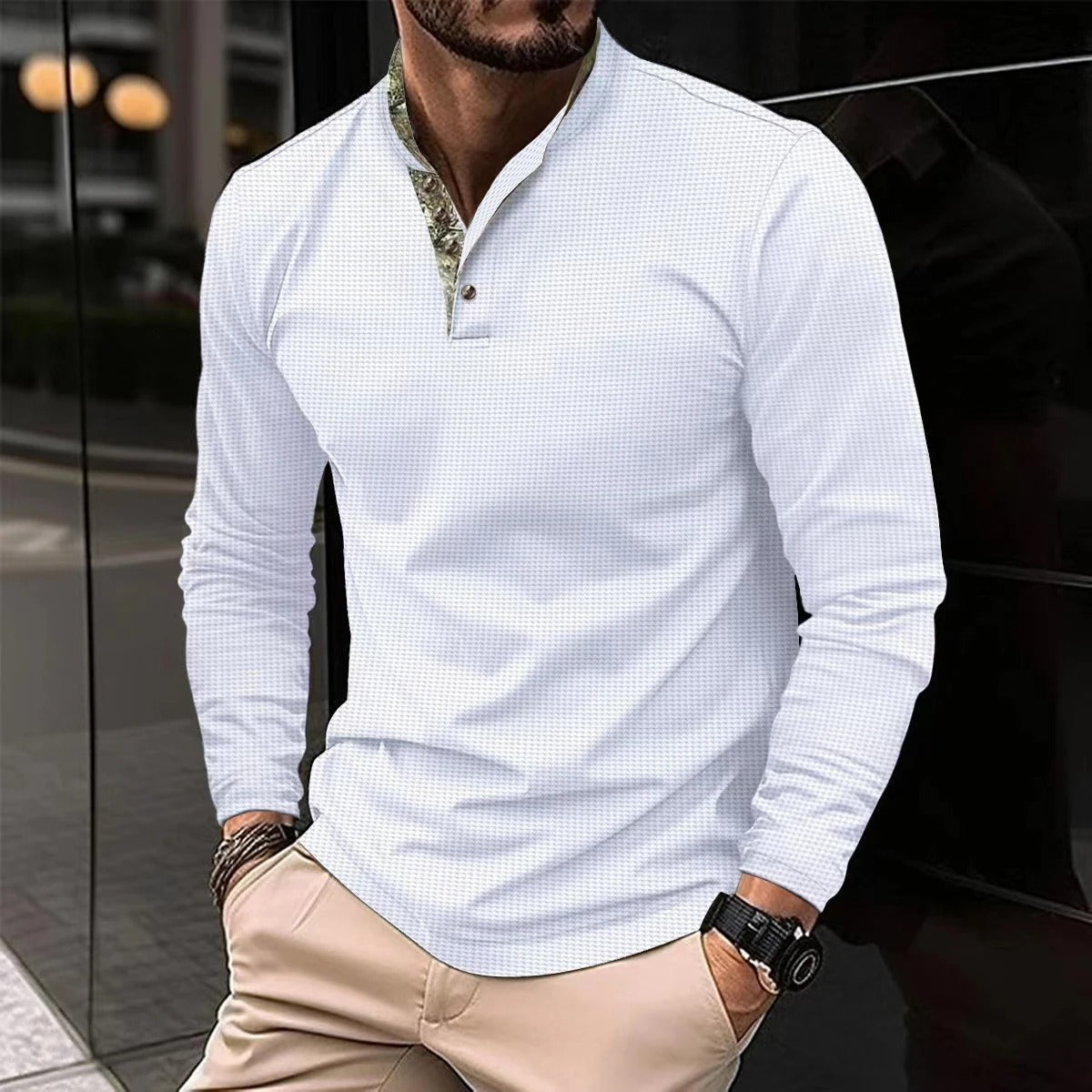 Hugo | Long Sleeve Polo Shirt | Mens Polo Shirts, Polo Shirt | Navy Blue-3
