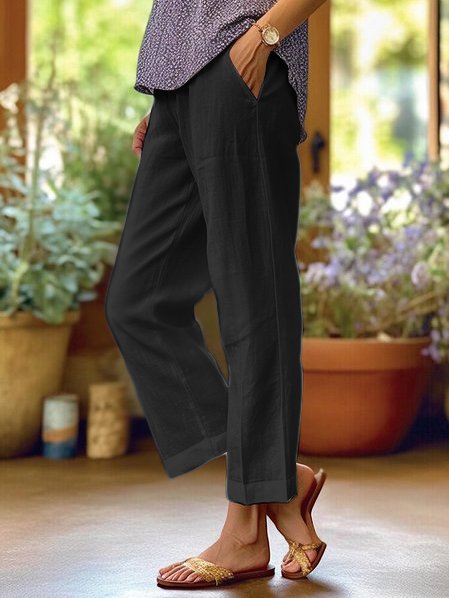 Heidi | Linen Pants Women | White Linen Pants | Trousers-2