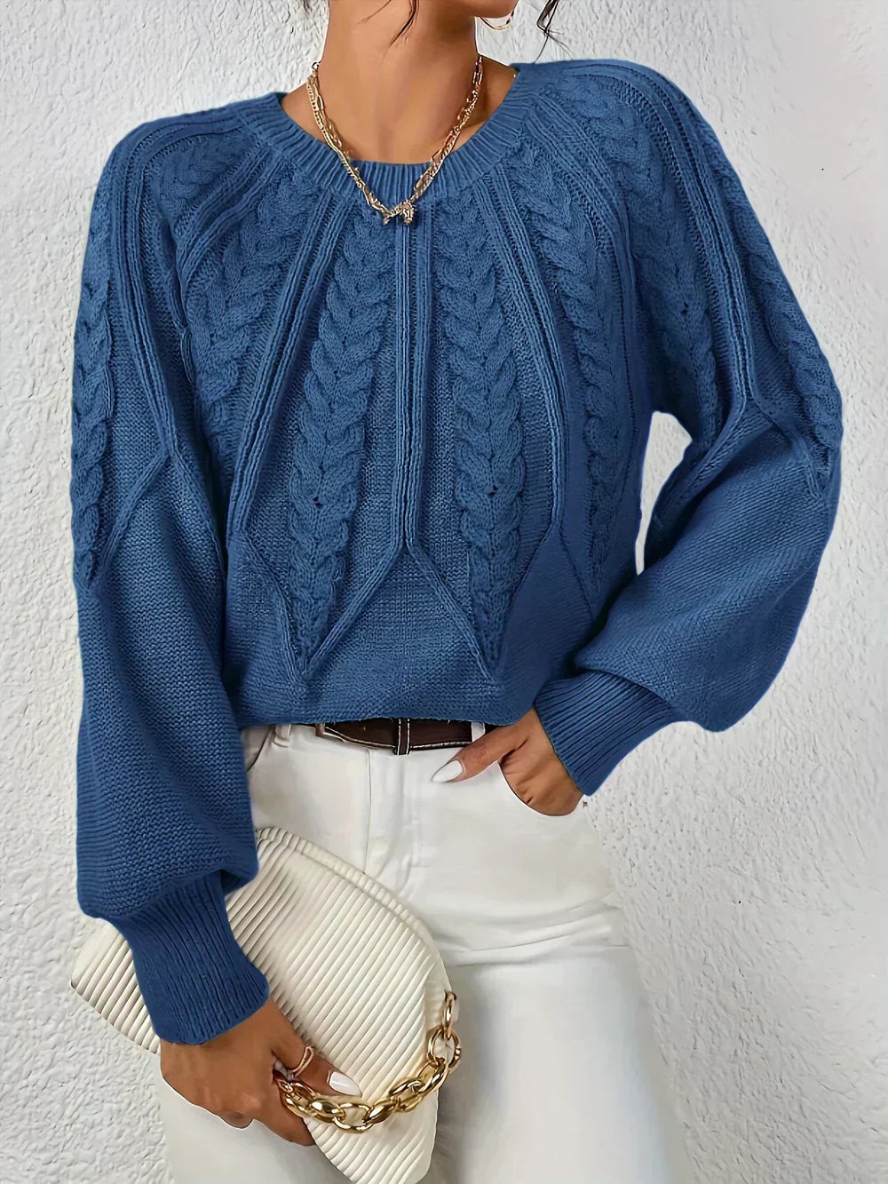 Alyssa | Cable-Knit Sweater | Sweaters for Women, Warm Sweater, Size M-4