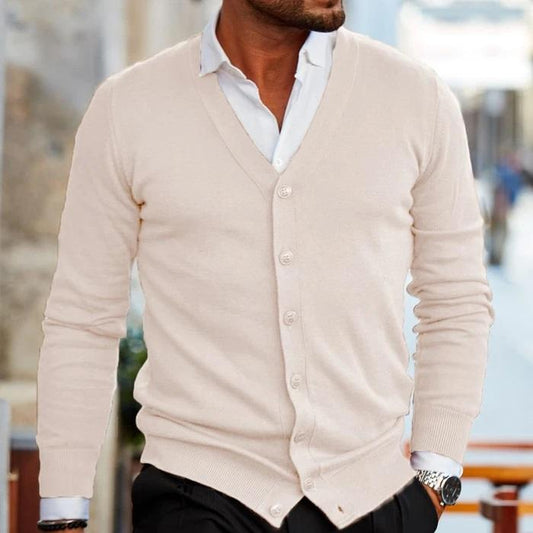 Stefan | Men's Cardigan | Male Cardigan, Size M, Black-2