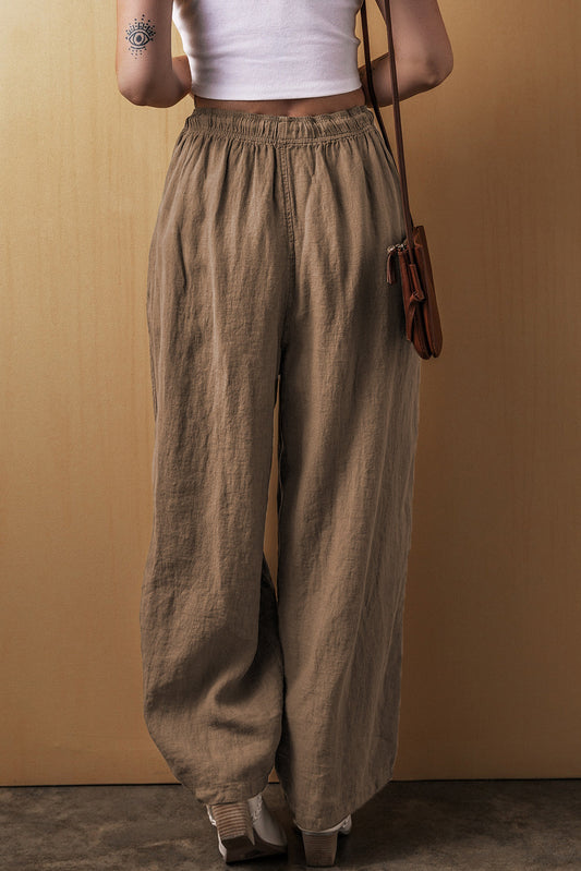 Women's | Wide Leg Pants | Linen Pants Women | Trousers-2