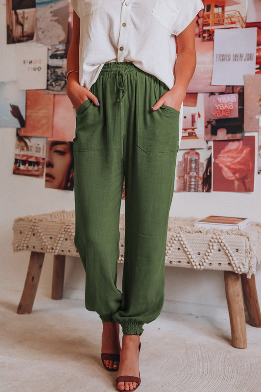 Heidi | White Linen Pants | Women's Trousers | Linen Pants Women-2