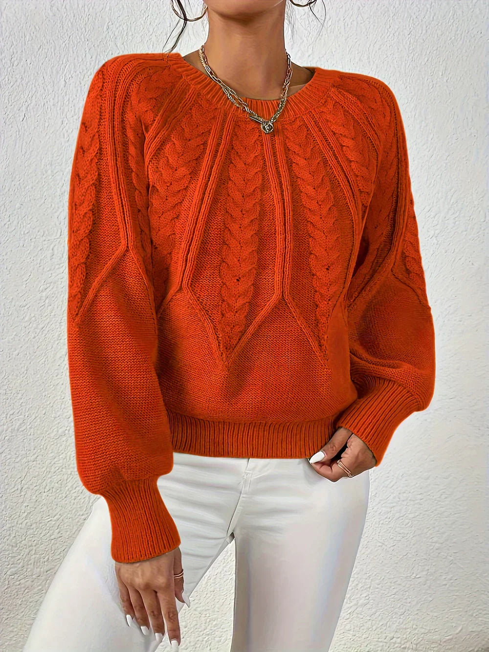Alyssa | Cable-Knit Sweater | Sweaters for Women, Warm Sweater, Size M-5