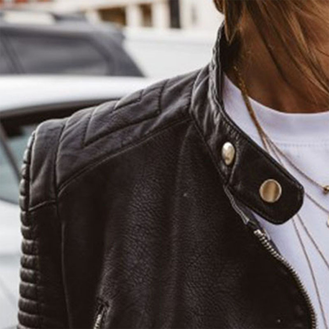 Priscilla | Elegant Leather Jacket for Women - Image 3
