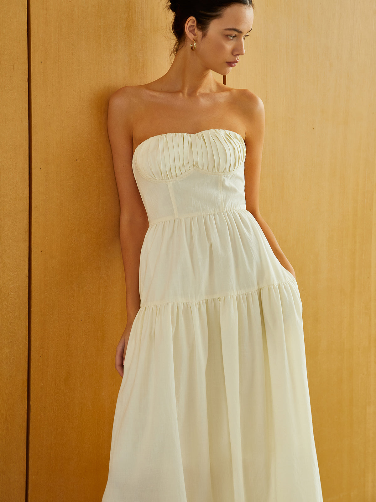 Heidi | White Midi Dress | Pink Midi Dress | Midi Dresses For Women-5