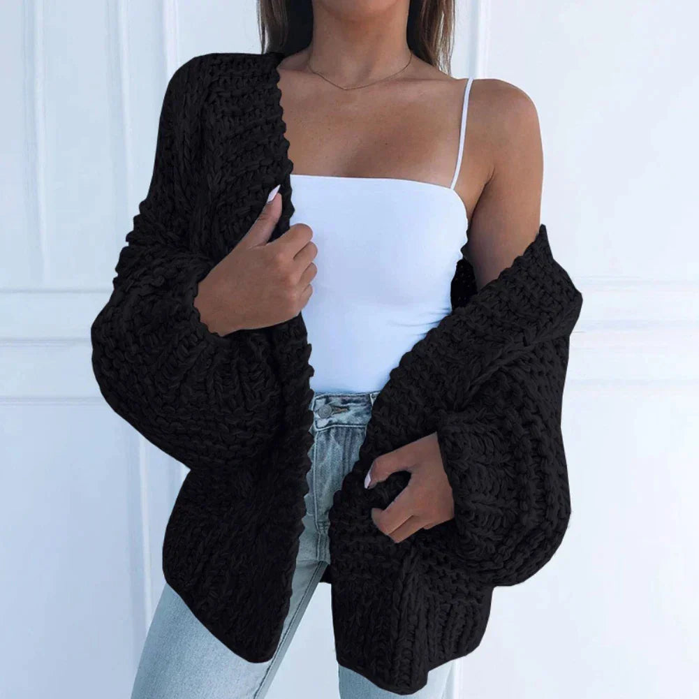 Catherine | Stylish Chunky Knit Cardigan - Image 3