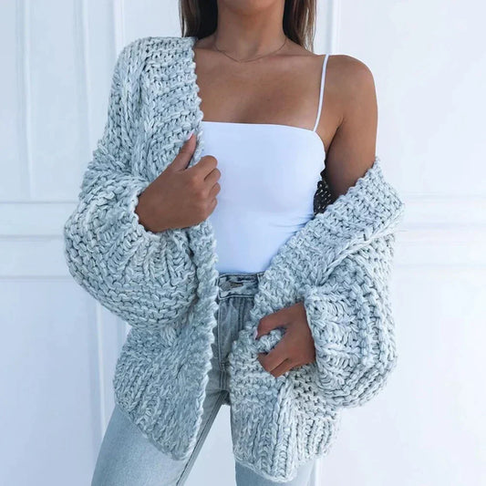 Catherine | Stylish Chunky Knit Cardigan - Image 2