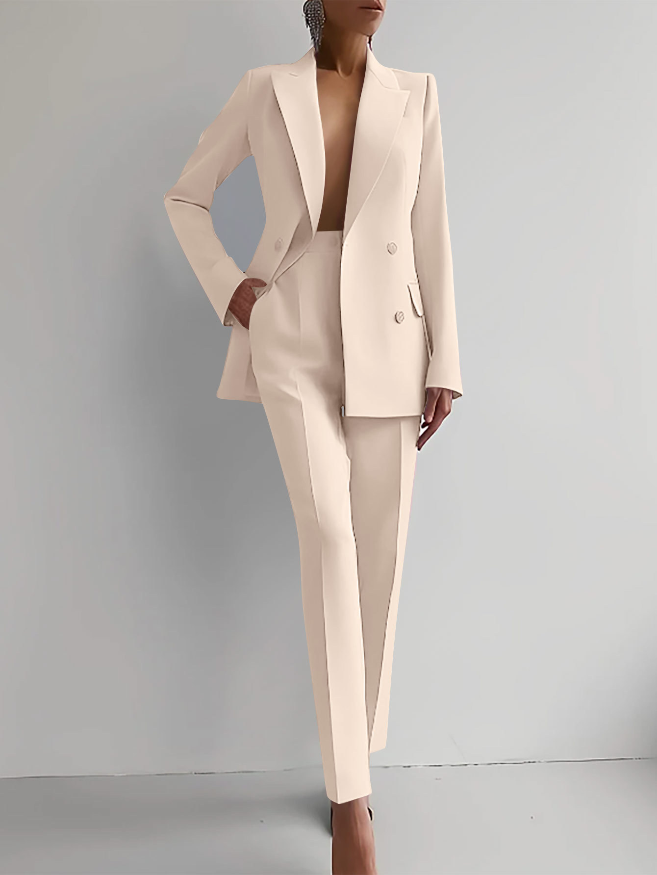 Variant image for Bethany | Women Suit Set | Elegant Black, Size S-21