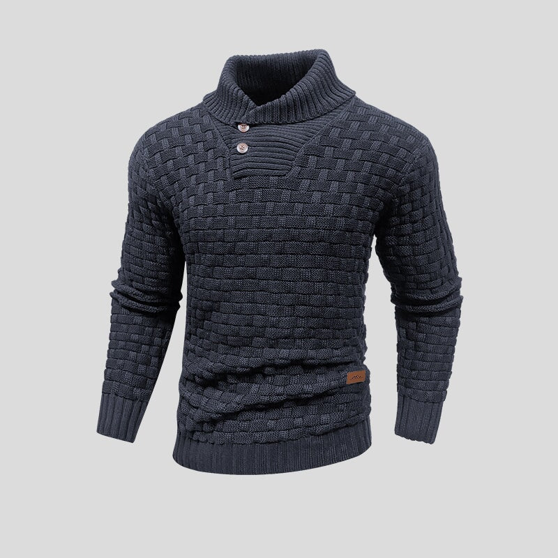 Variant image for Rove | Sweater | Mens Sweaters, Thermal Knitted | Blue, Medium-31