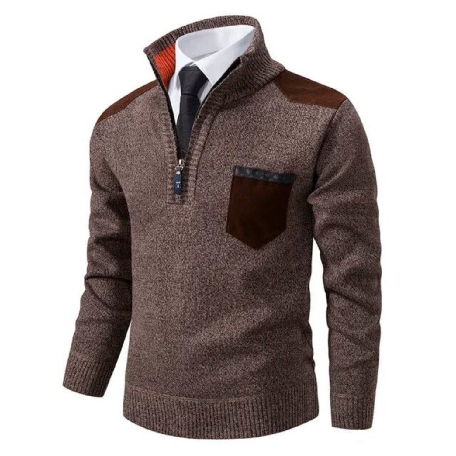 Mason | Men's Half Zip Pullover | Men's Quarter Zip Jumper, Size Options-1