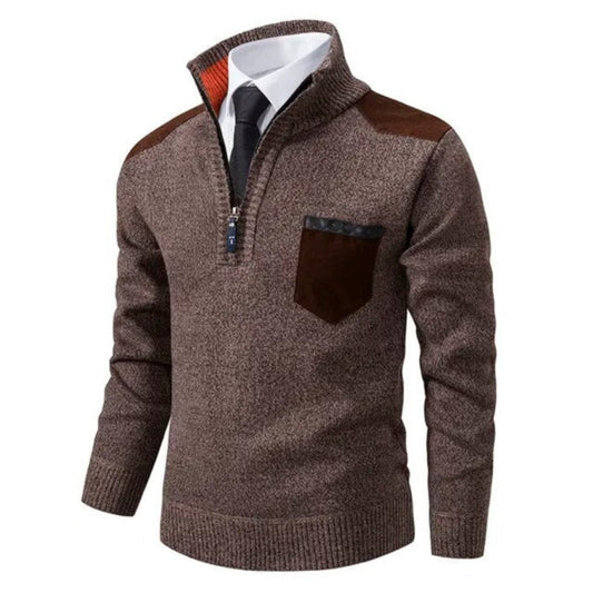 Mason | Men's Half Zip Pullover | Men's Quarter Zip Jumper, Size Options-1