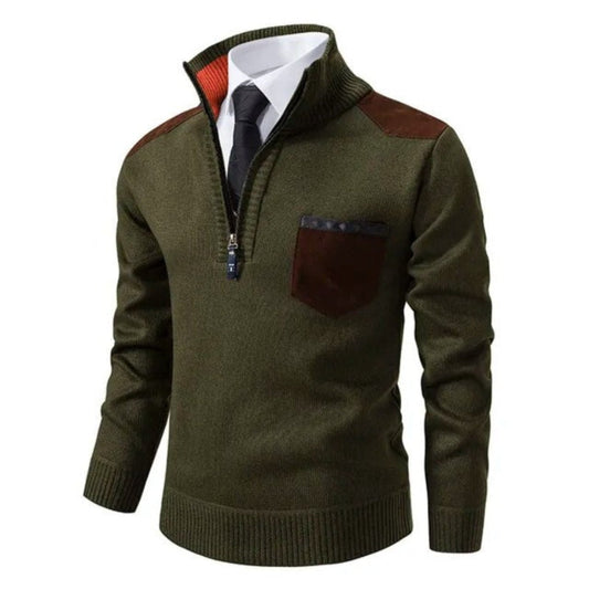 Mason | Men's Half Zip Pullover | Men's Quarter Zip Jumper, Size Options-2