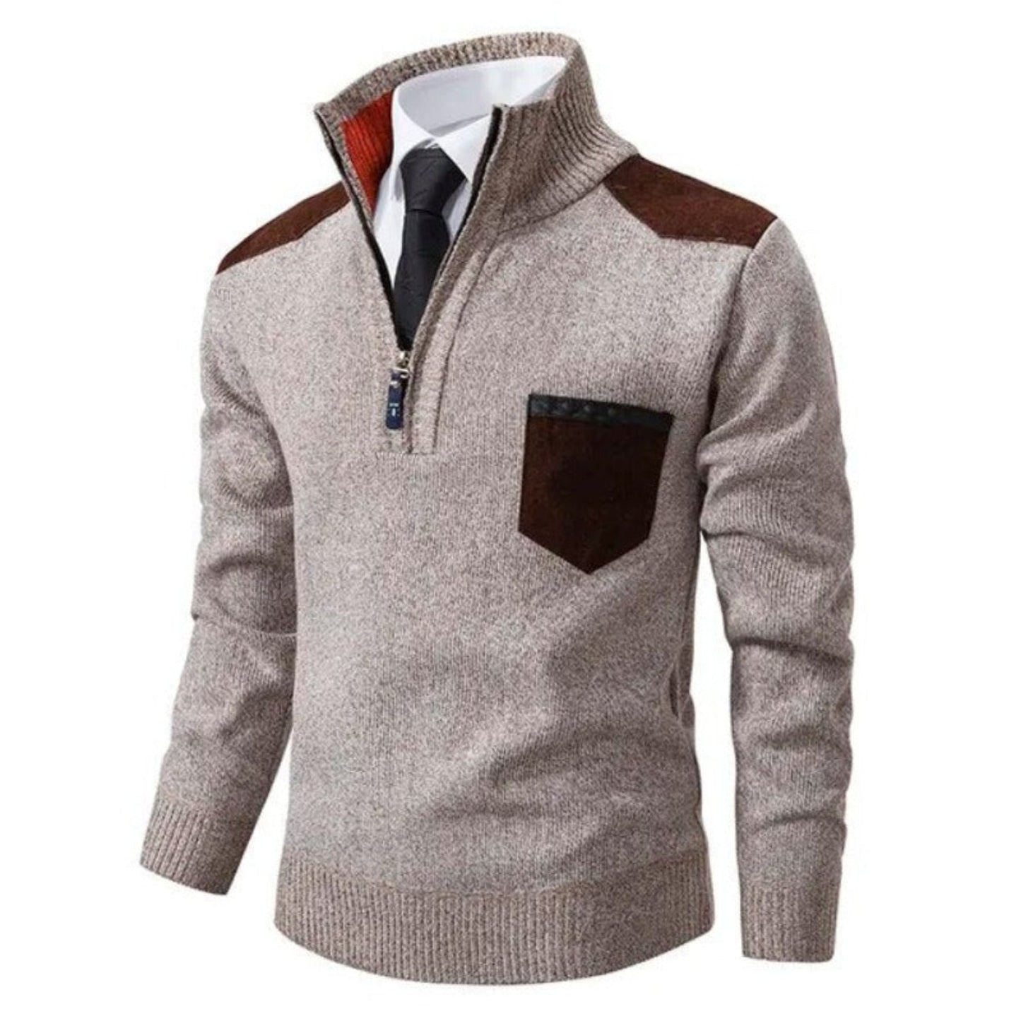 Mason | Men's Half Zip Pullover | Men's Quarter Zip Jumper, Size Options-3