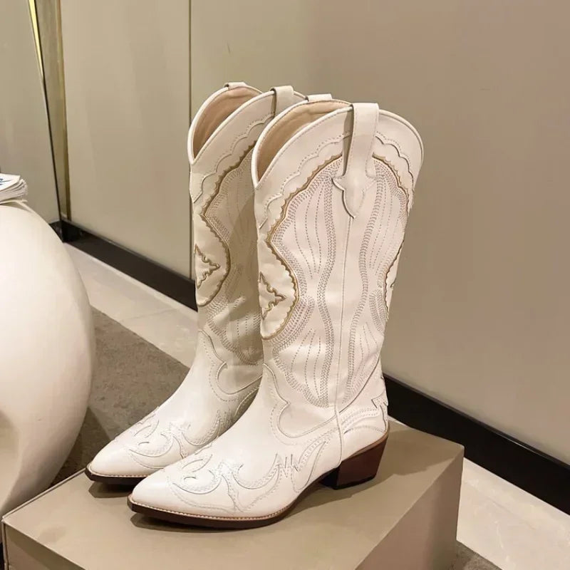 Emily | Cowboy Boots | Black Western Style | Size 6-5