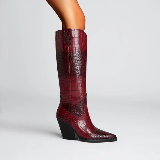 Kaky | Women's Knee High Boots | Dark Brown, Size 35-43-1
