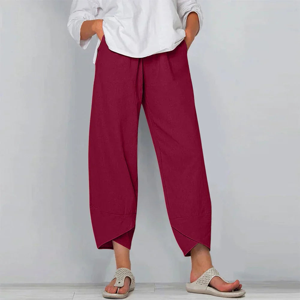 Emily | Linen Pants Women | Trousers | Women's Trousers-2