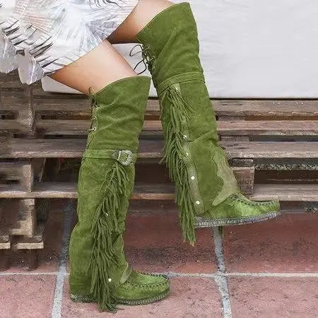 Variant image for Emily | Knee High Boots | Black Knee High Boots for Women-1
