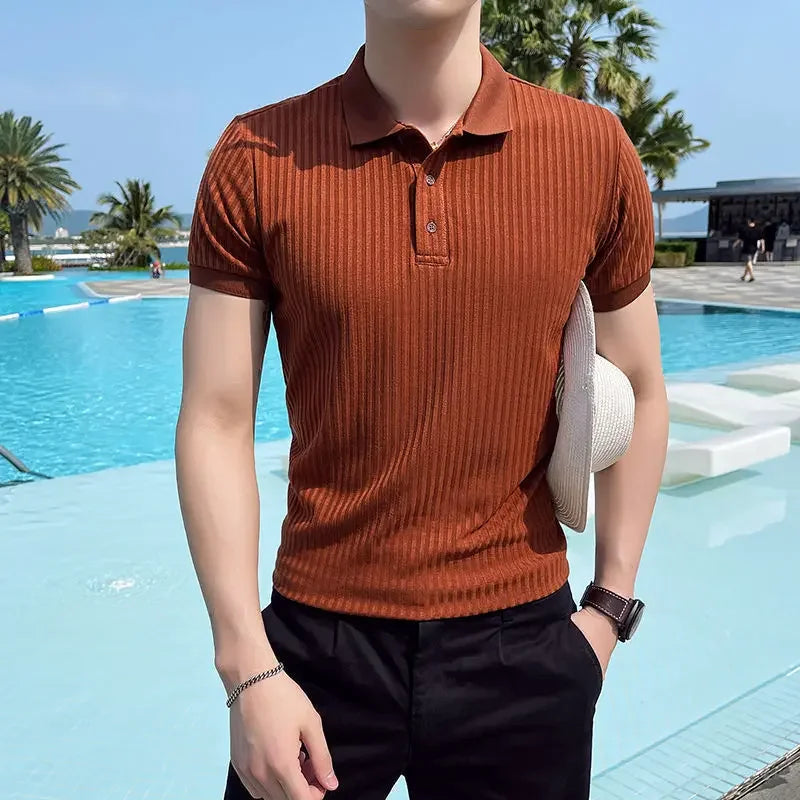 Variant image for Kian | Men's Polo Shirt | Mens Polo Shirts, Polo Shirt | Blue, Size M-8