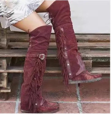 Variant image for Emily | Knee High Boots | Black Knee High Boots for Women-2