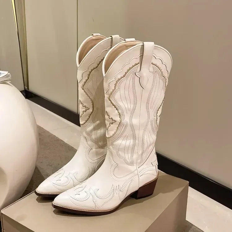 Variant image for Emily | Cowboy Boots | Black Western Style | Size 6-1