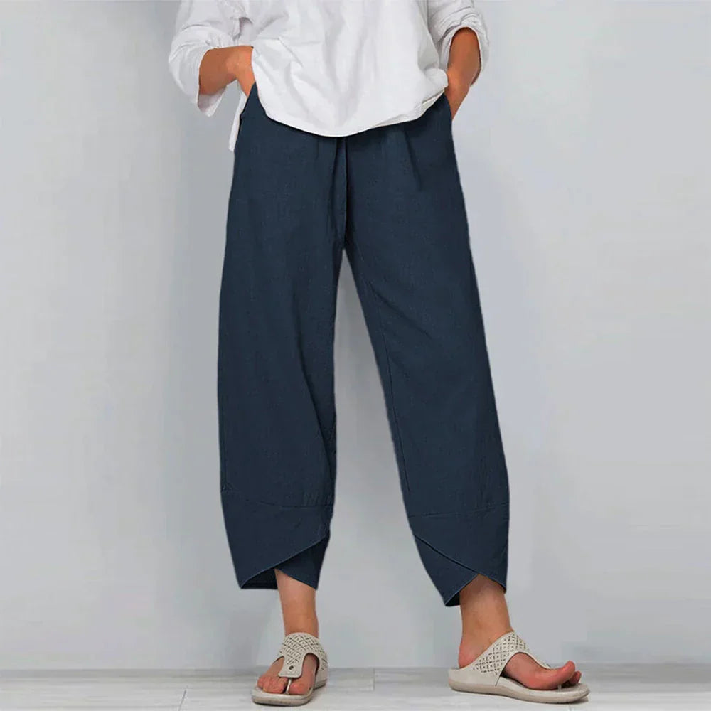 Emily | Linen Pants Women | Trousers | Women's Trousers-1